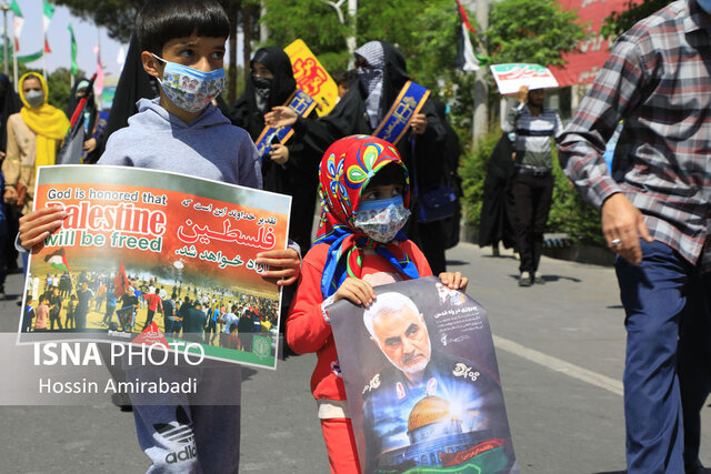 راهپیمایی روز قدس در بیرجند / ۲