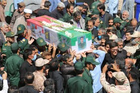 تشییع پیکر شهید  "علی یاری" در بیرجند