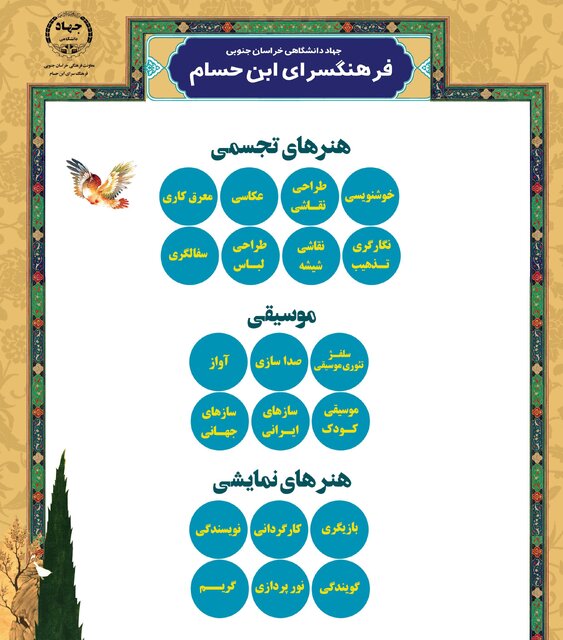 تمدید تخفیف ۲۰ درصدی ثبت نام دوره‌های فرهنگسرای جهاددانشگاهی خراسان جنوبی 