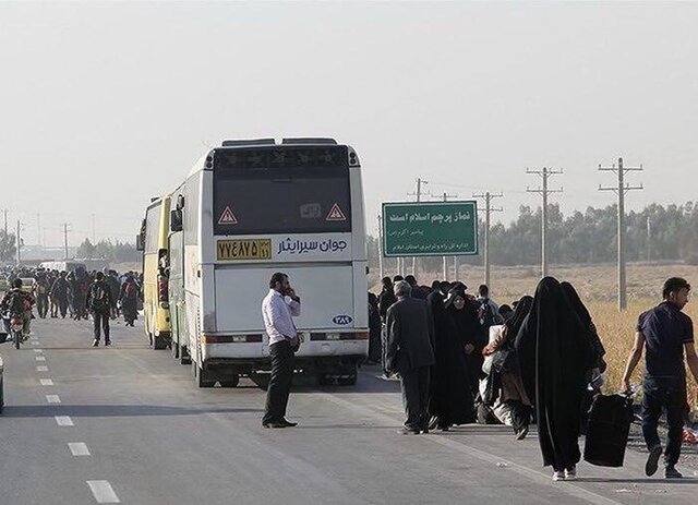 بازگشت ۳۳۹۹ زائر خراسان جنوبی توسط ناوگان حمل و نقل مسافری از مرز مهران