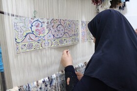 تولید ۲۵۰۰ مترمربع فرش دست‌باف توسط مددجویان کمیته امداد خراسان شمالی
