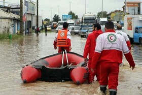 هلال احمر بجنورد سه فرد گرفتار در سیلاب را نجات داد