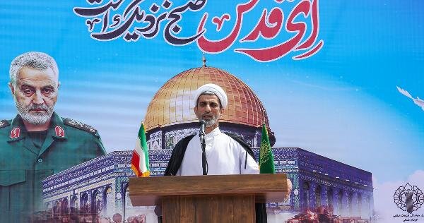 اجتماع مردم خراسان شمالی در حمایت از انتفاضه فلسطین