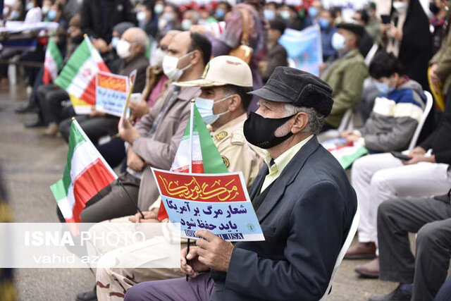 گزارش تصویری/ اجتماع 13 آبان روز ملی مبارزه با استکبار در بجنورد