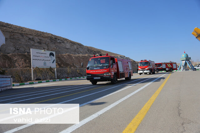 /گزارش تصویری/ رزمایش ترافیکی طرح زمستانه در خراسان شمالی