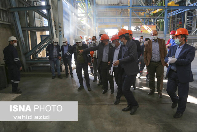 گزارش تصویری/ بازدید معاون وزیر صمت از مجتمع فنی فولاد اسفراین