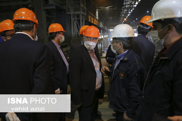 گزارش تصویری/ بازدید معاون وزیر صمت از مجتمع فنی فولاد اسفراین