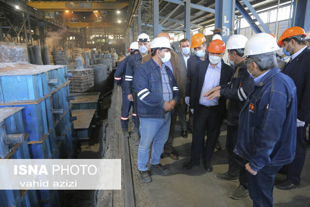 گزارش تصویری/ بازدید معاون وزیر صمت از مجتمع فنی فولاد اسفراین
