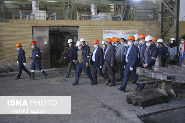 گزارش تصویری/ بازدید معاون وزیر صمت از مجتمع فنی فولاد اسفراین