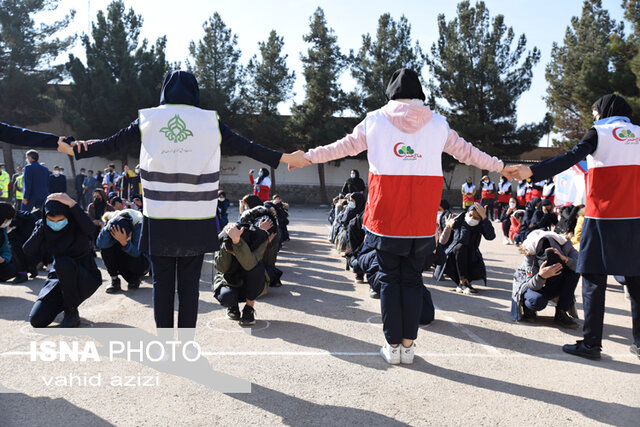 /گزارش تصویری/ بیست و سومین مانور مانور ایمنی در برابر زلزله در مدارس بجنورد