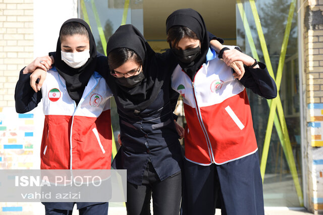 /گزارش تصویری/ بیست و سومین مانور مانور ایمنی در برابر زلزله در مدارس بجنورد