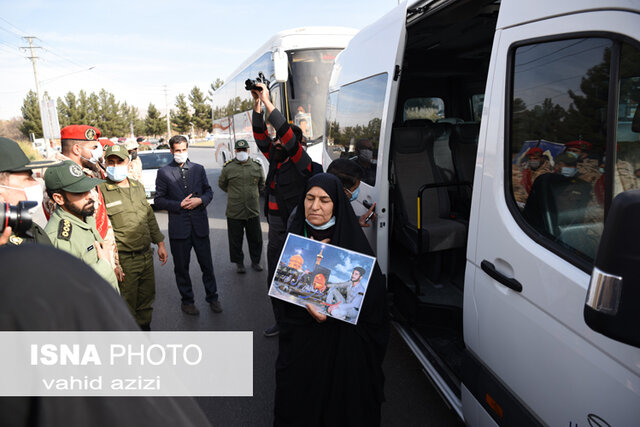 استقبال مردم خراسان شمالی از خانواده شهید «خدارحم گل آور داریونی»
