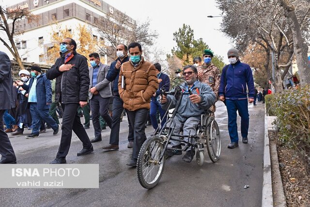 استقبال از پیکر 2 شهید تازه تفحص شده دوران دفاع مقدس در بجنورد