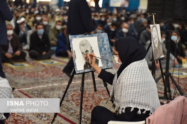 مراسم بزرگداشت دومین سالگرد شهادت حاج قاسم سلیمانی در خراسان شمالی