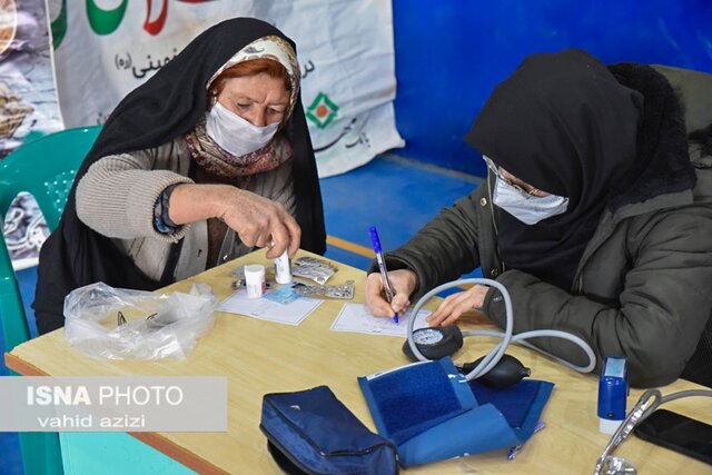 اردوی جهادی بسیج جامعه پزشکی در روستایه برزنه گرمه خراسان شمالی