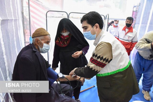 اردوی جهادی بسیج جامعه پزشکی در روستایه برزنه گرمه خراسان شمالی