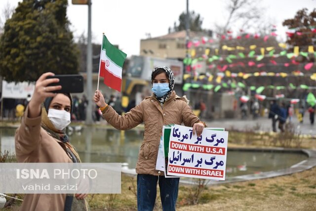 مراسم برگزاری راهپیمایی ۲۲ بهمن ماه در خراسان شمالی