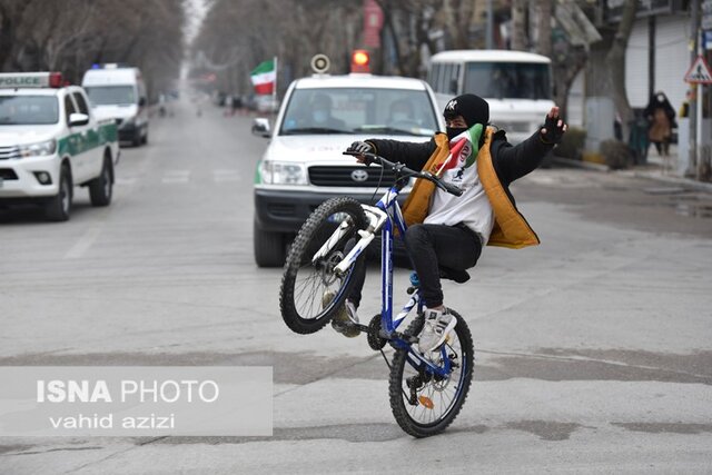مراسم برگزاری راهپیمایی ۲۲ بهمن ماه در خراسان شمالی