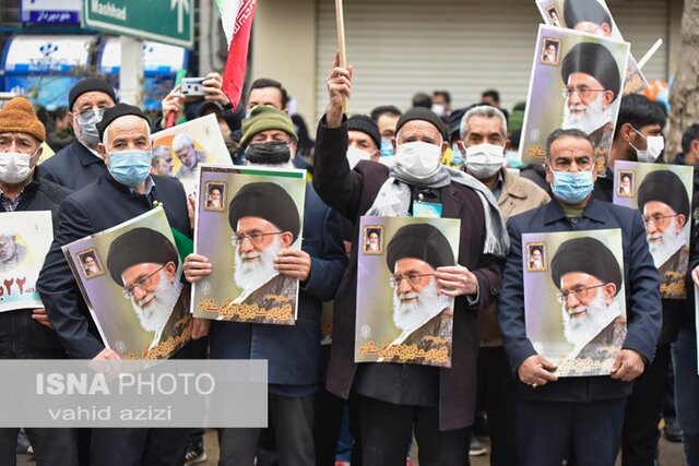 مراسم برگزاری راهپیمایی ۲۲ بهمن ماه در خراسان شمالی