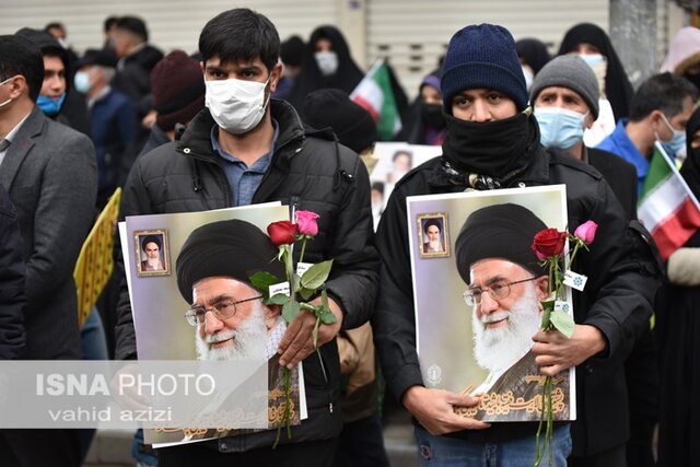 مراسم برگزاری راهپیمایی ۲۲ بهمن ماه در خراسان شمالی