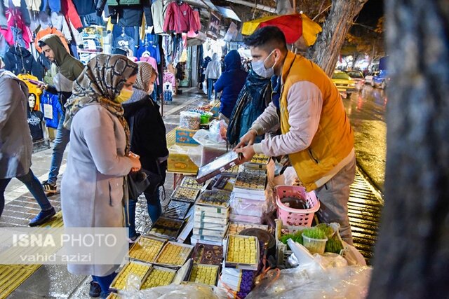 چند قدم در بازار شب عید بجنورد
