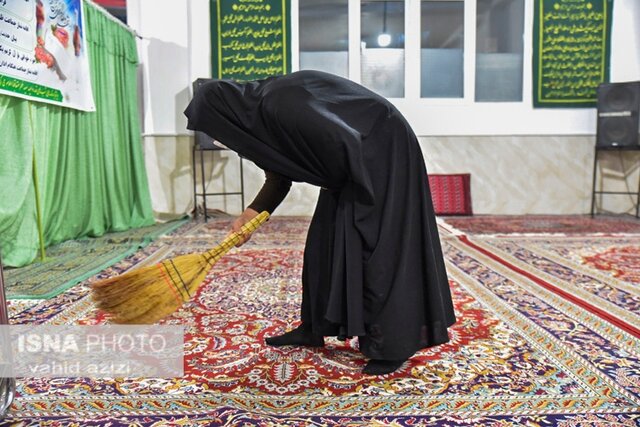 غبارروبی مساجد خراسان شمالی در ماه میهمانی خدا