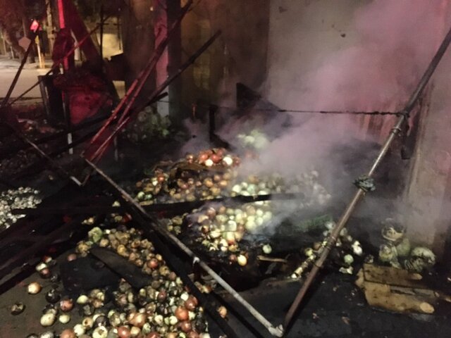 آتش سوزی عمدی میوه فروشی در بجنورد