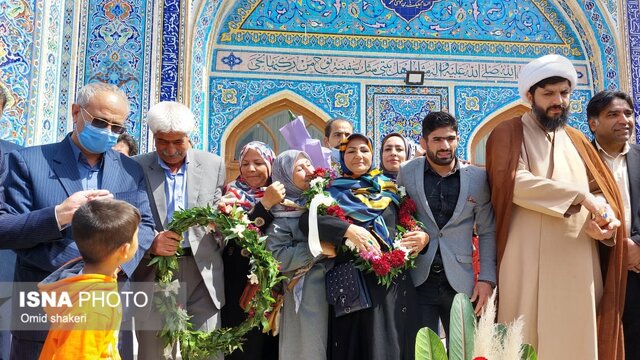 مراسم استقبال از داریوش حضرت قلی زاده، نایب قهرمان مسابقات کشتی قهرمانی آسیا در شیروان