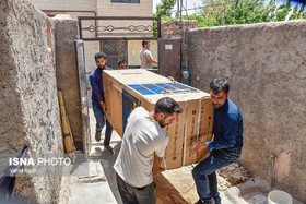 آیین اهدای جهیزیه و رزمایش همدلی و احسان بنیاد احسان در اسفراین و جاجرم