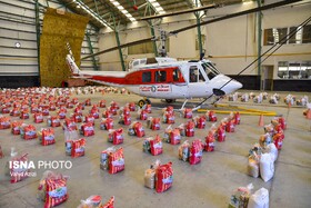 همایش هلال رحمت و توزیع ۱۱۰۰ بسته معیشتی در خراسان شمالی