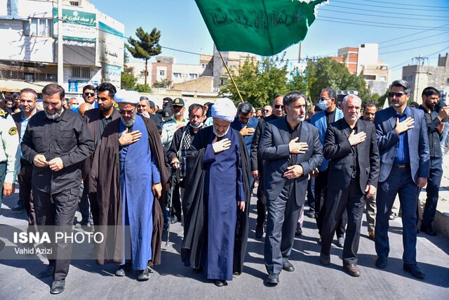 مراسم پیاده روی دلدادگان اربعین حسینی در بجنورد