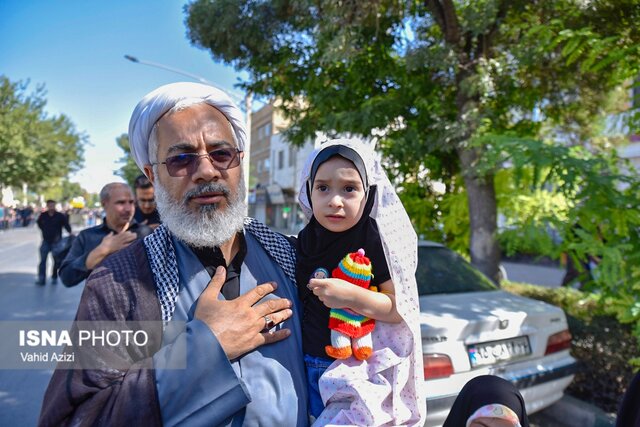 مراسم پیاده روی دلدادگان اربعین حسینی در بجنورد