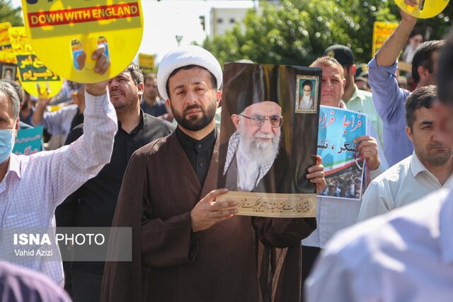 راهپیمایی نمازگزاران نماز جمعه بجنورد در اعتراض به حوادث اخیر