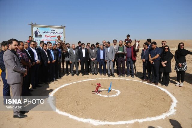 کلنگ زنی نخستین پیست اسب دوانی خراسان شمالی در بجنورد