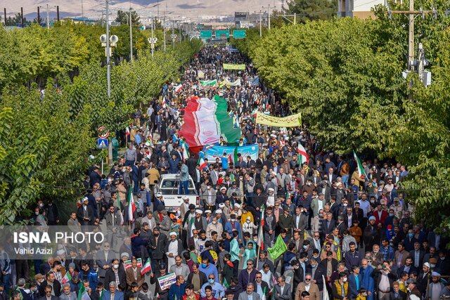 برگزاری راهپیمایی ۱۳ آبان ماه در بجنورد