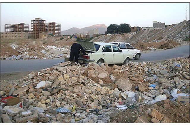 رهاسازی نخاله‌های ساختمانی در زمین‌های خالی بجنورد