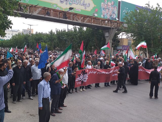 برپایی راهپیمایی خشم و نصر در بجنورد