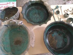کشف ۲۲ شی‌ء تاریخی از حفاران غیرمجاز در خراسان شمالی