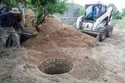 انسداد ۳ حلقه چاه غیرمجاز در روستای "امیرآباد کرد" قهاوند
