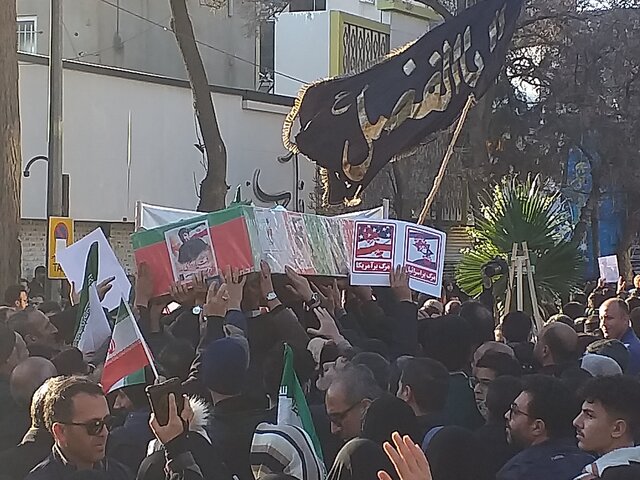 تشییع شهید مدافع وطن در بجنورد