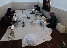 تولید ماسک توسط زنان روستایی در بوشهر