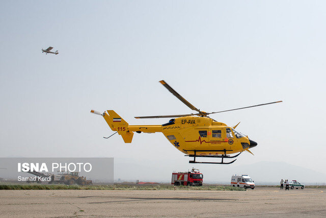 بالگرد اورژانس برای نجات ۴ بیمار دشتستانی به پرواز درآمد