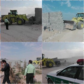 تخریب ساخت‌وسازهای غیرمجاز در دشتستان