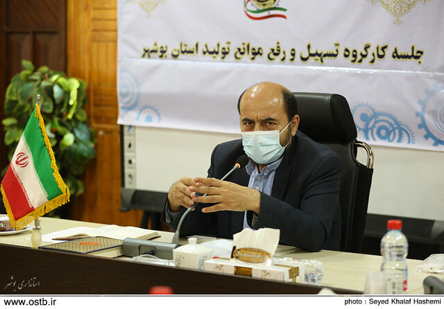 70 درصد مصوبات کارگروه تسهیل و رفع موانع تولید استان بوشهر به اجرا رسید