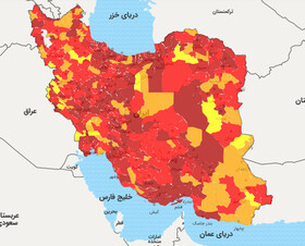 بوشهر سراسر قرمز کرونایی شد