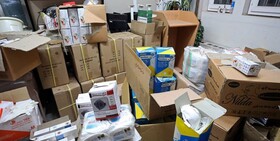 کشف انبارهای کالای بهداشتی در اقلید و صدرا