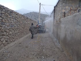 ضدعفونی روستاهای کُهمره توسط گروه‌های جهادی