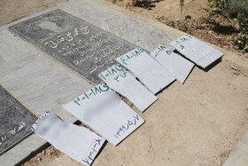 آماده سازی و نوشتن اطلاعات اولیه اموات کرونایی خاکسپاری شده(گورستان بهشت احمدی شیراز)