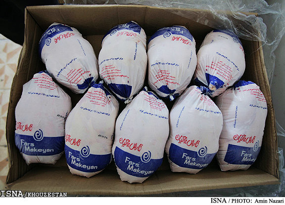 عرضه مرغ منجمد تنظیم بازار در فارس آغاز شد