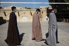 مراسم عمامه گذاری طلاب مدرسه علمیه «منصوریه» شیراز